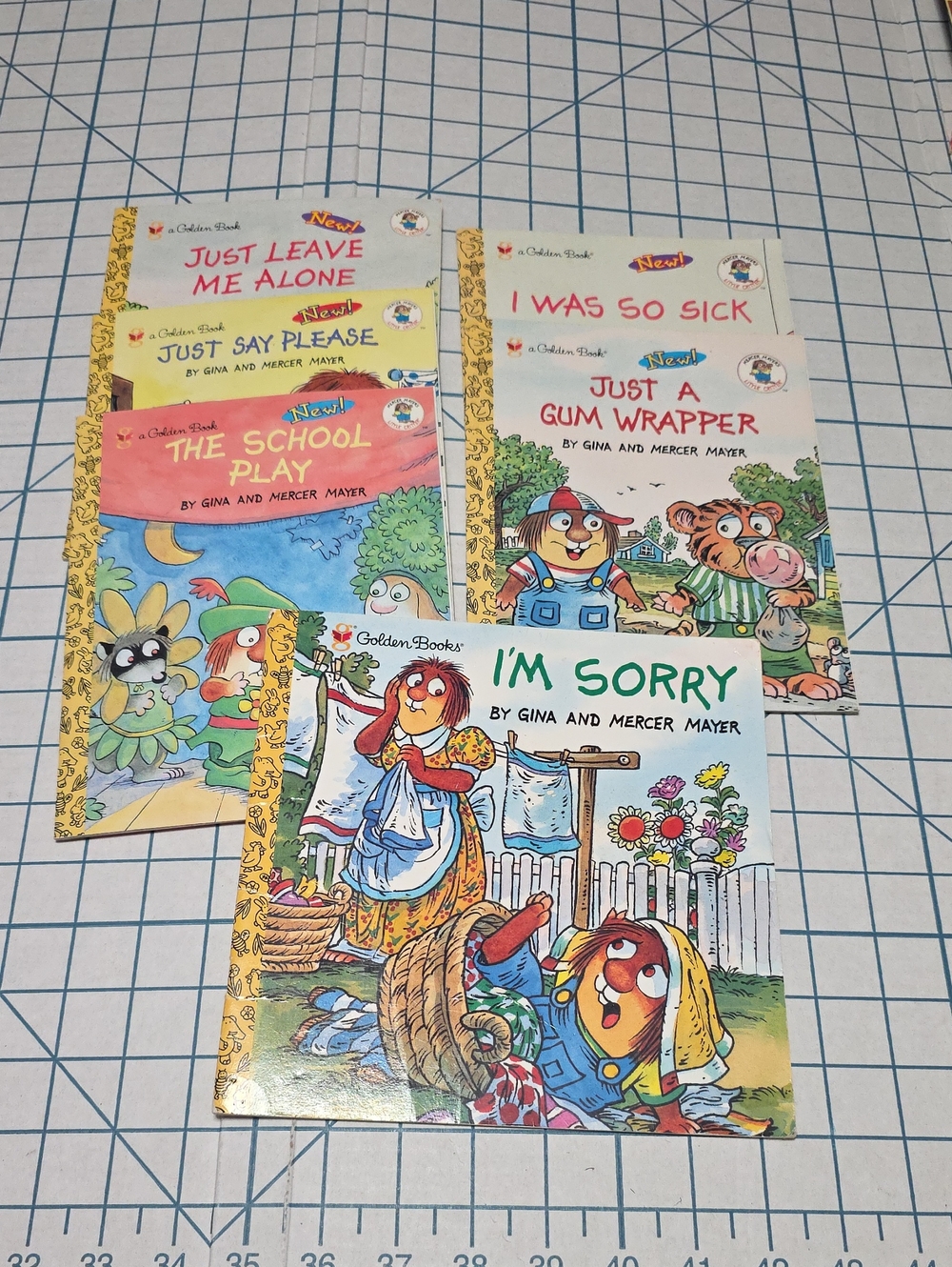 Golden Books Children's Book, 6 Books By Gina & Mercer Mayer, Preloved
